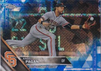 2016 Topps - Chrome Sapphire 65th Anniversary Edition #299 Angel Pagan Front