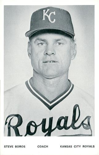 1978 Kansas City Royals Photocards #NNO Steve Boros Front