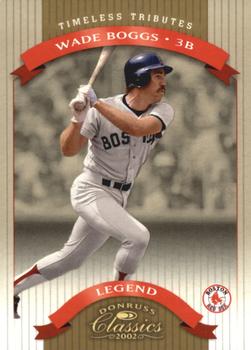 2002 Donruss Classics - Timeless Tributes #176 Wade Boggs Front