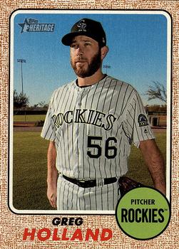 2017 Topps Heritage #722 Greg Holland Front