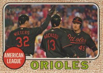 2017 Topps Heritage #216 Baltimore Orioles Front