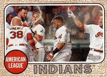 2017 Topps Heritage #385 Cleveland Indians Front