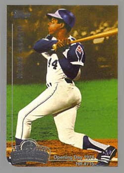 1999 Topps Opening Day #1 Hank Aaron Front