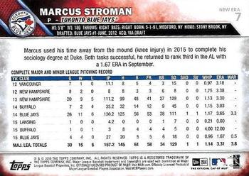 2016 Topps New Era #7 Marcus Stroman Back