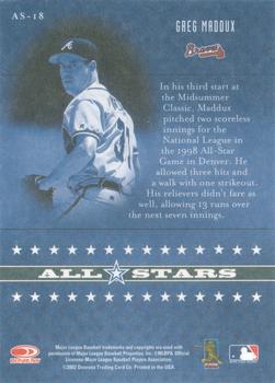2002 Donruss Originals - All-Stars #AS-18 Greg Maddux  Back