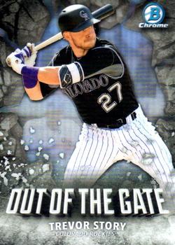 2016 Bowman Chrome - Out Of The Gate #OOG-1 Trevor Story Front