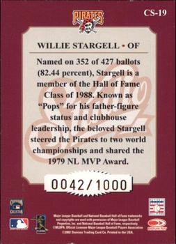 2002 Donruss Studio - Classic #CS-19 Willie Stargell Back
