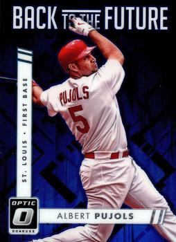 2016 Donruss Optic - Back to the Future Blue #BF7 Albert Pujols Front