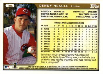 1999 Topps Traded and Rookies #T96 Denny Neagle Back