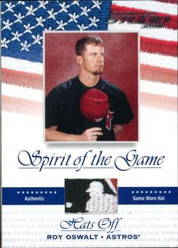 2002 Donruss Studio - Spirit of the Game Hats Off MLB Logo #36 Roy Oswalt  Front