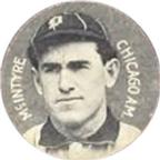 1909-11 Colgan's Chips Stars of the Diamond (E254) #NNO Matty McIntyre Front
