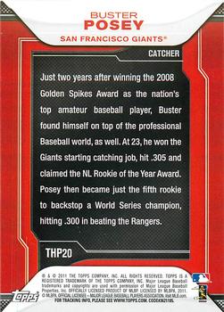2011 Topps - Target Hanger Pack Exclusives #THP20 Buster Posey Back