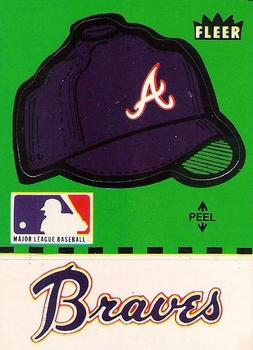 1981 Fleer Baseball Stickers #NNO Atlanta Braves Cap Front