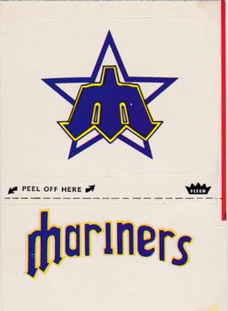 1981 Fleer Baseball Stickers #NNO Seattle Mariners Monogram Front