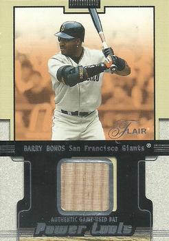 2002 Flair - Power Tools Bats #NNO Barry Bonds  Front