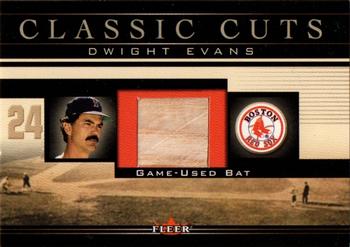2002 Fleer - Classic Cuts #DE-B Dwight Evans Front