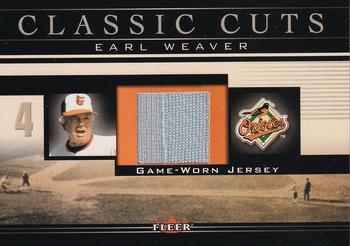 2002 Fleer - Classic Cuts #EW-J Earl Weaver Front