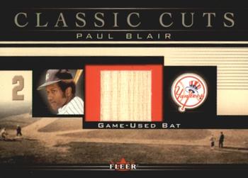 2002 Fleer - Classic Cuts #PB-B Paul Blair Front