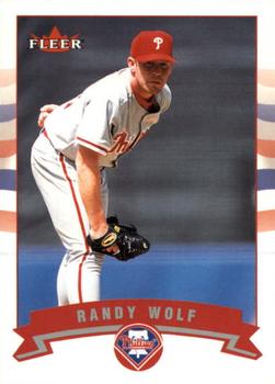 2002 Fleer - Gold Backs #215 Randy Wolf  Front