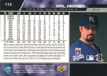 1999 Upper Deck #113 Hal Morris Back