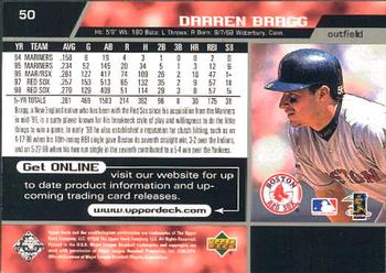 1999 Upper Deck #50 Darren Bragg Back