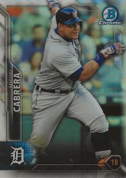 2016 Bowman Chrome - Refractor #86 Miguel Cabrera Front