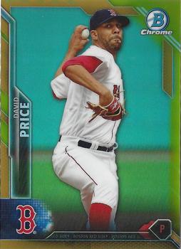 2016 Bowman Chrome - Gold Refractor #49 David Price Front