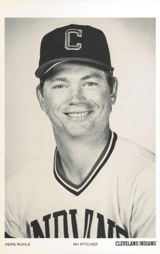 1985 Cleveland Indians Photocards #NNO Vern Ruhle Front