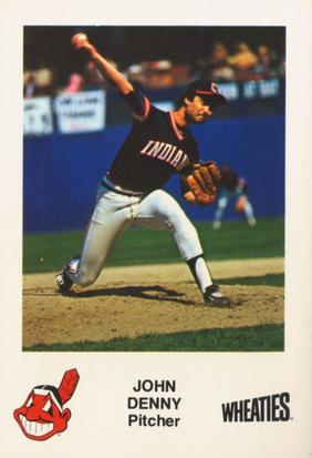 1982 Wheaties Cleveland Indians #NNO John Denny Front