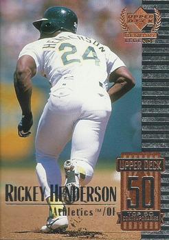 1999 Upper Deck Century Legends #100 Rickey Henderson Front