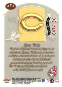 2002 Fleer Box Score - First Edition #282 Larry Doby Back