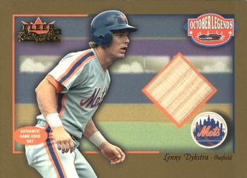 2002 Fleer Fall Classic - October Legends Game Used Gold #NNO Lenny Dykstra Front
