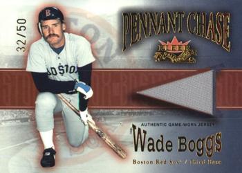 2002 Fleer Fall Classic - Pennant Chase Game Used Dual #NNO Wade Boggs / Dave Winfield Front
