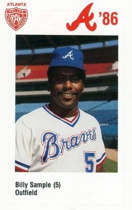 1986 Atlanta Braves Police #NNO Billy Sample Front