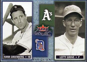 2002 Fleer Fall Classic - Rival Factions #21 RF Hank Greenberg / Lefty Grove Front