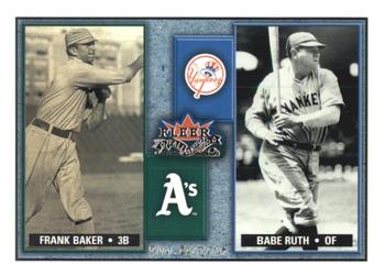 2002 Fleer Fall Classic - Rival Factions #2 RF Frank Baker / Babe Ruth Front