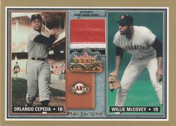2002 Fleer Fall Classic - Rival Factions Game Used #RF OC-WM Orlando Cepeda / Willie McCovey Front