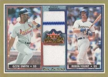 2002 Fleer Fall Classic - Rival Factions Game Used Dual #RF OS-RY Ozzie Smith / Robin Yount Front