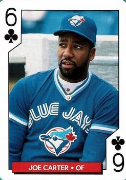 1995 Bicycle Aces Toronto Blue Jays Playing Cards #6♣ Joe Carter Front