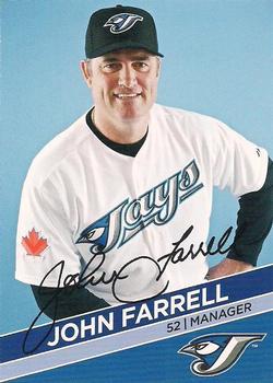2011 Toronto Blue Jays Swing into Summer Safety #NNO John Farrell Front