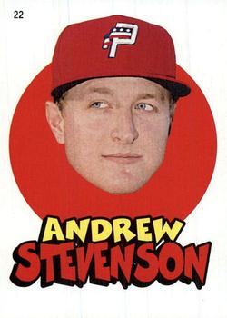 2016 Topps Heritage Minor League - 1967 Topps Sticker #22 Andrew Stevenson Front