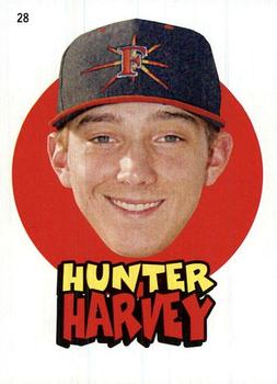 2016 Topps Heritage Minor League - 1967 Topps Sticker #28 Hunter Harvey Front