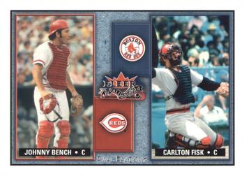 2002 Fleer Fall Classic - Rival Factions Retail #24 RF Johnny Bench / Carlton Fisk Front