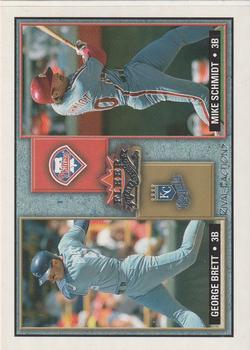 2002 Fleer Fall Classic - Rival Factions Retail #25 RF George Brett / Mike Schmidt  Front