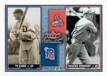 2002 Fleer Fall Classic - Rival Factions Retail #38 RF Ty Cobb / Rogers Hornsby  Front