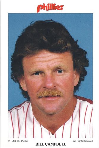 1984 Tastykake Philadelphia Phillies #NNO Bill Campbell Front