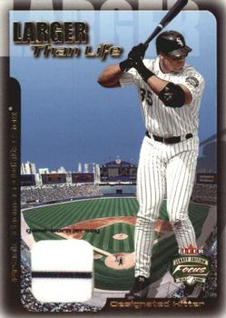 2002 Fleer Focus Jersey Edition - Larger than Life Game Used #NNO Frank Thomas Front