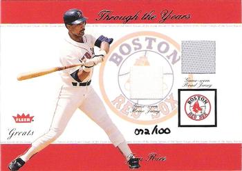 2002 Fleer Greats of the Game - Through the Years Level 2 #NNO Jim Rice Front
