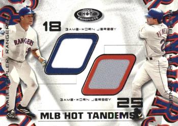 2002 Fleer Hot Prospects - MLB Hot Tandems #GK-RP Gabe Kapler / Rafael Palmeiro Front