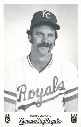 1985 Kansas City Royals Photocards #NNO Dennis Leonard Front
